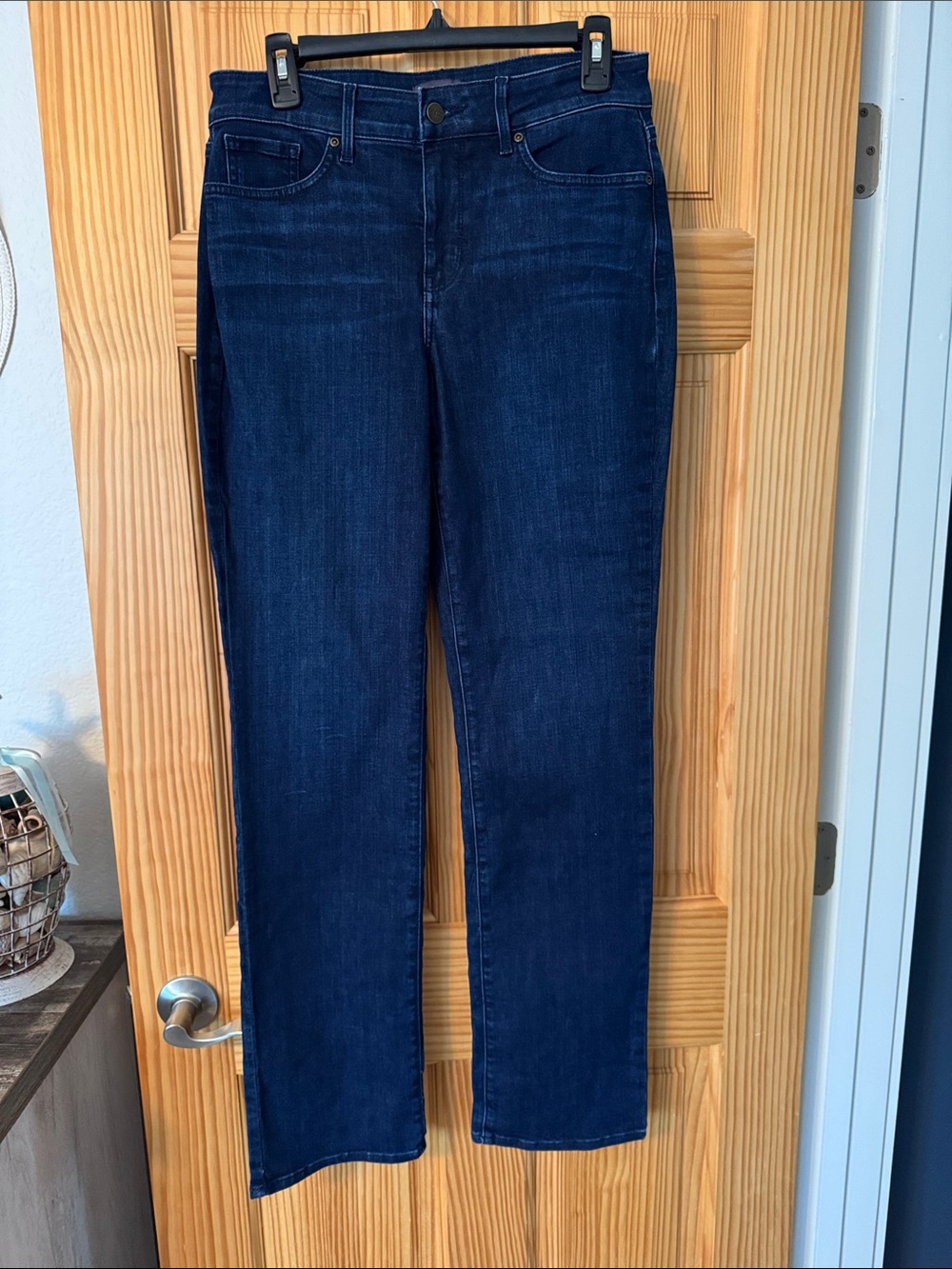 NYDJ Dark Indigo Straight-Leg Jeans